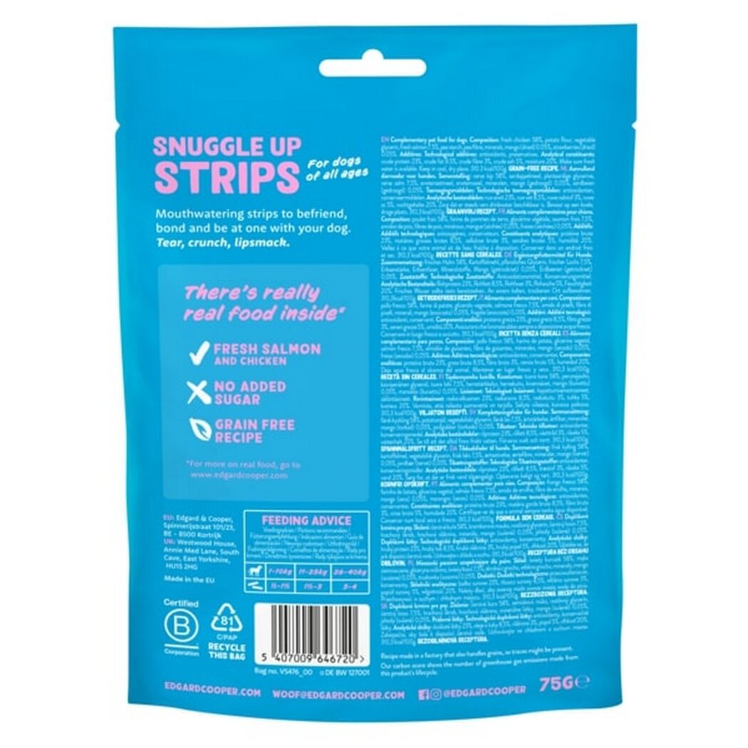 Hundesnack 'Snuggle Up Strips' Lachs & Huhn 75 g
