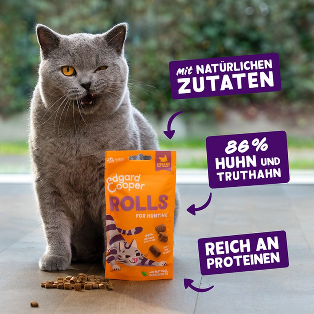 Katzensnack 'Rolls' Huhn & Truthahn 45 g