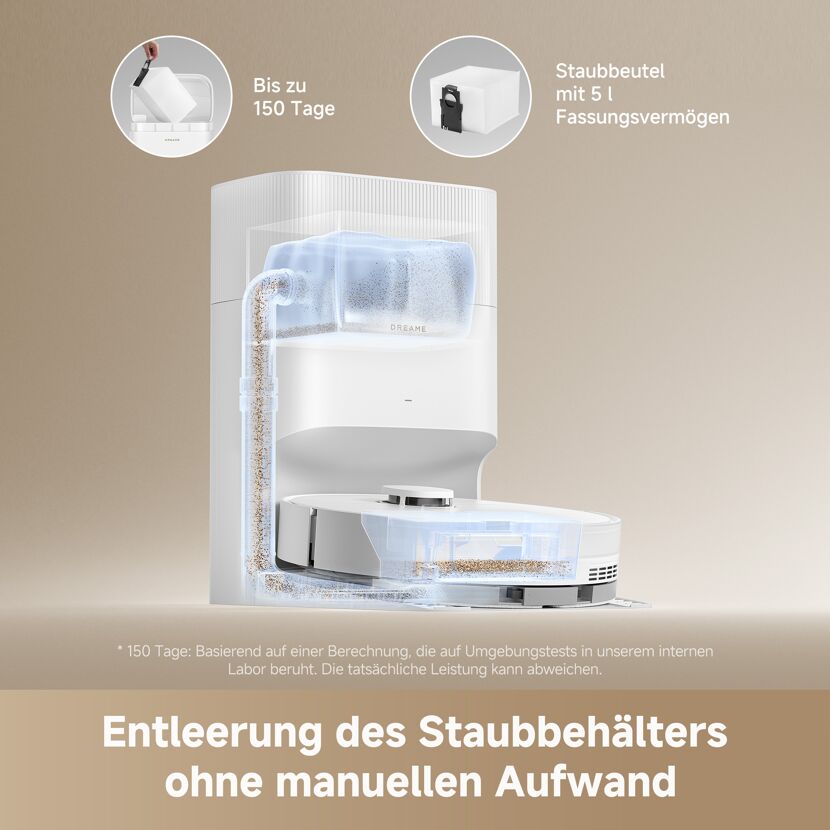 Saug- und Wischroboter 'D20 Plus' mit App-Steuerung