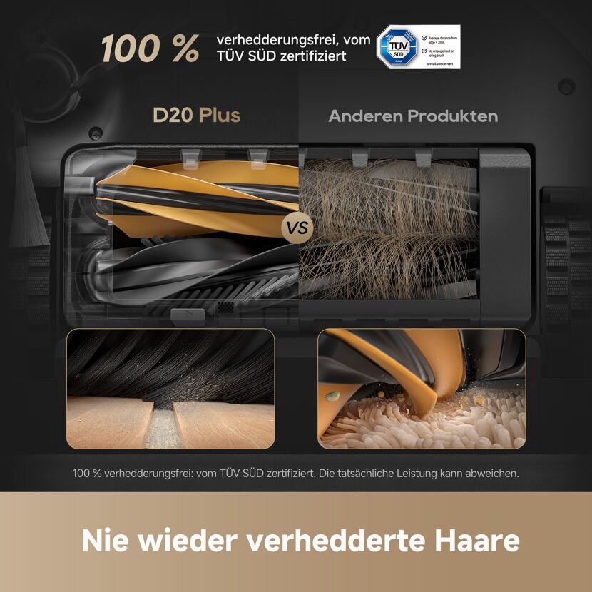 Saug- und Wischroboter 'D20 Plus' mit App-Steuerung