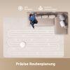 Saug- und Wischroboter 'D20 Plus' mit App-Steuerung