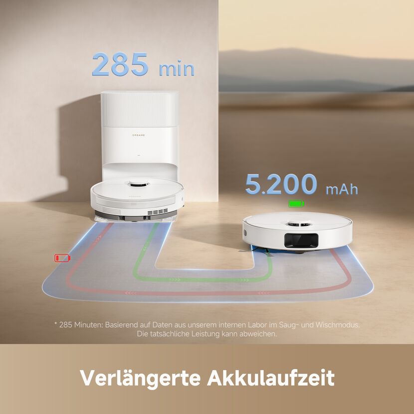 Saug- und Wischroboter 'D20 Plus' mit App-Steuerung