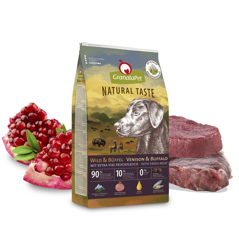 Hundetrockenfutter 'Natural Taste' Wild & Büffel Adult 12 kg