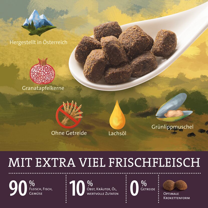 Hundetrockenfutter 'Natural Taste' Wild & Büffel Adult 12 kg