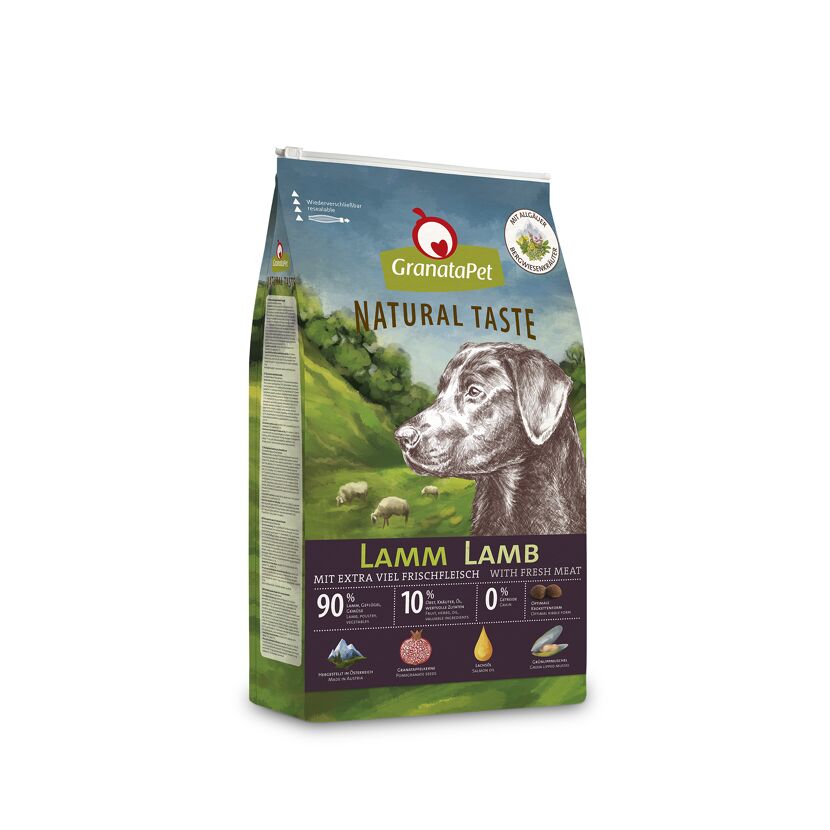 Hundetrockenfutter 'Natural Taste' Lamm Adult 12 kg