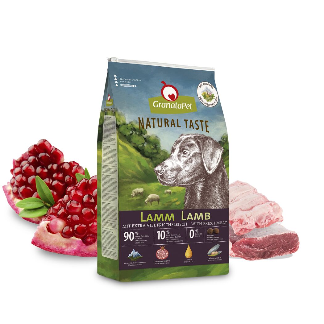 Hundetrockenfutter 'Natural Taste' Lamm Adult 12 kg