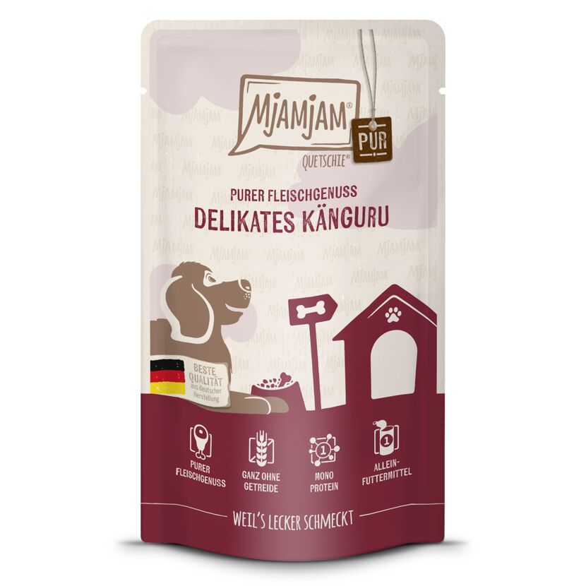 Hundenassfutter 'Purer Fleischgenuss' Känguru Adult 125 g