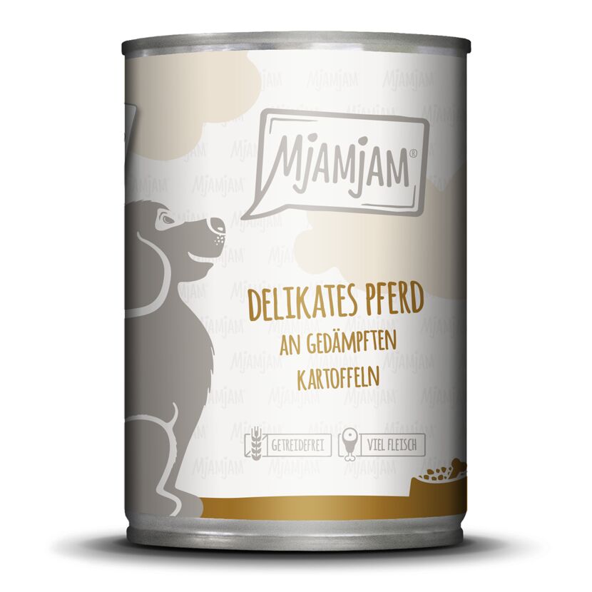 Hundenassfutter 'Leckere Mahlzeiten' Pferd mit Kartoffel Adult 200 g
