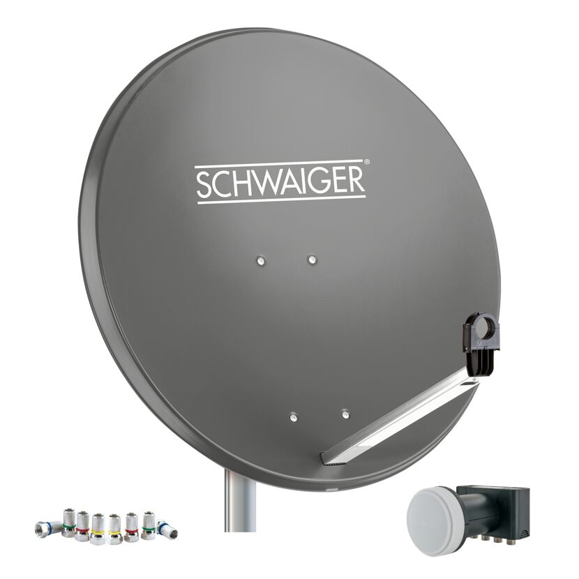 Satellitenanlage 75 cm anthrazit