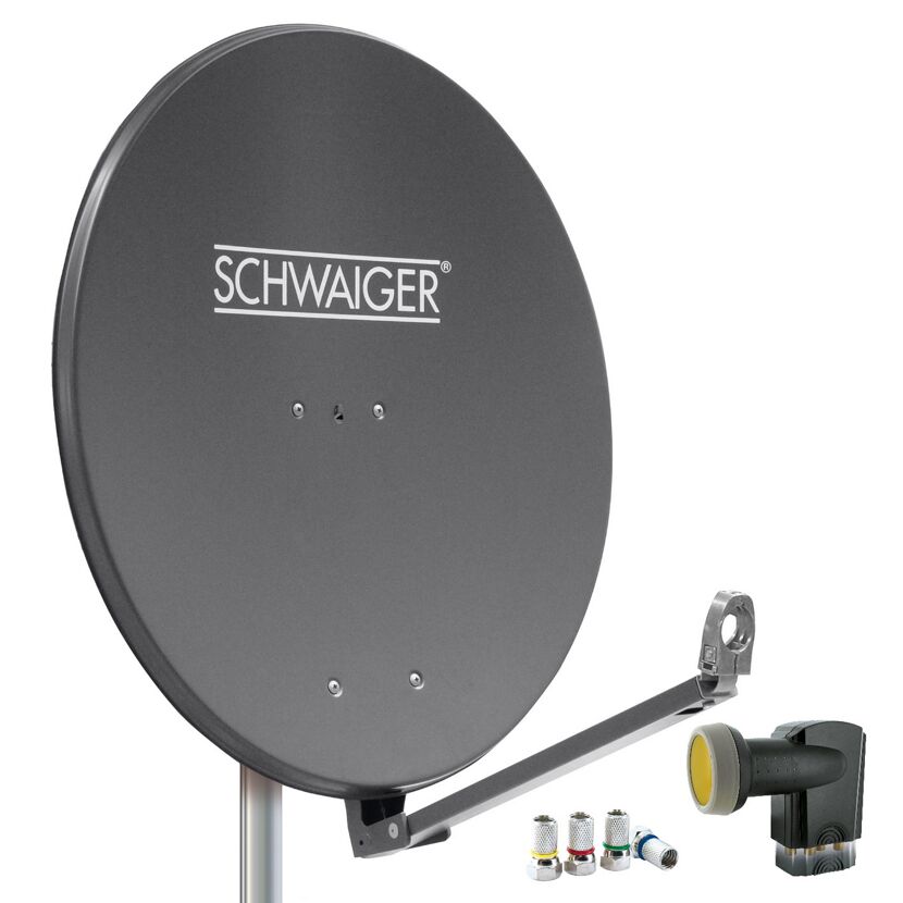 Satellitenanlage 88 cm anthrazit