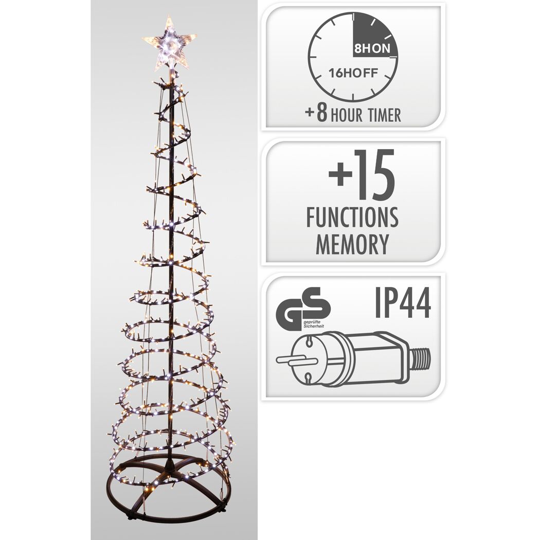 LED-Metallbaum Wasserfall 180 cm