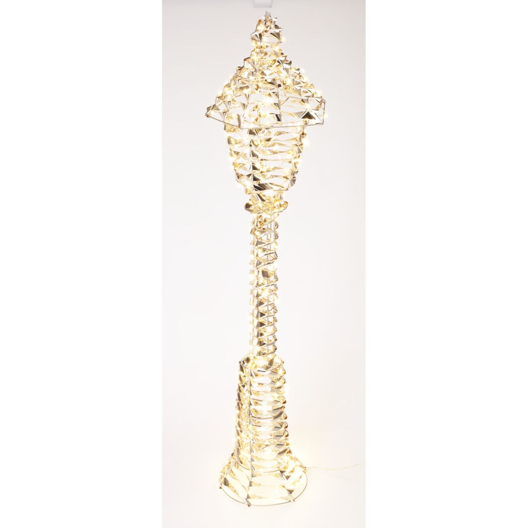 LED-Laterne goldfarben 90 cm