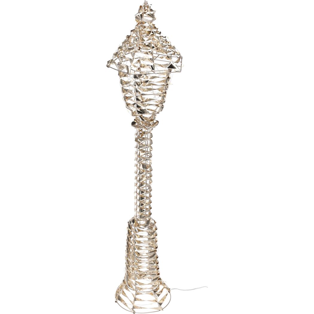 LED-Laterne goldfarben 90 cm