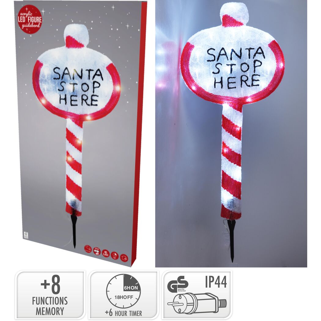 LED-Dekofigur Schild 78 cm