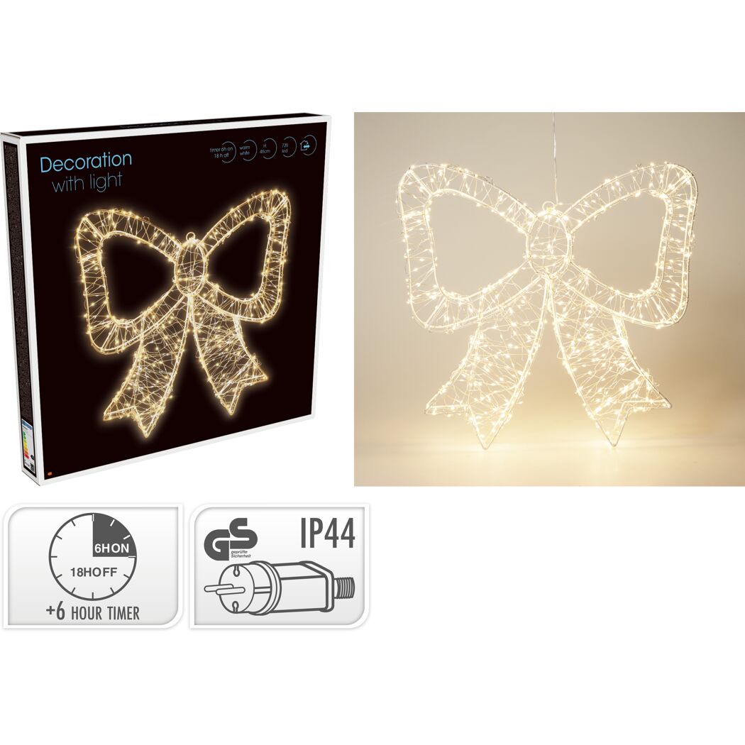 LED-Schleife 720 LEDs 48 x 46 cm