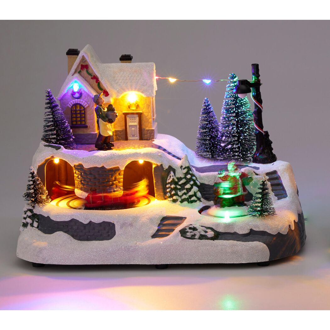 LED-Szenerie Winterdorf 23 cm