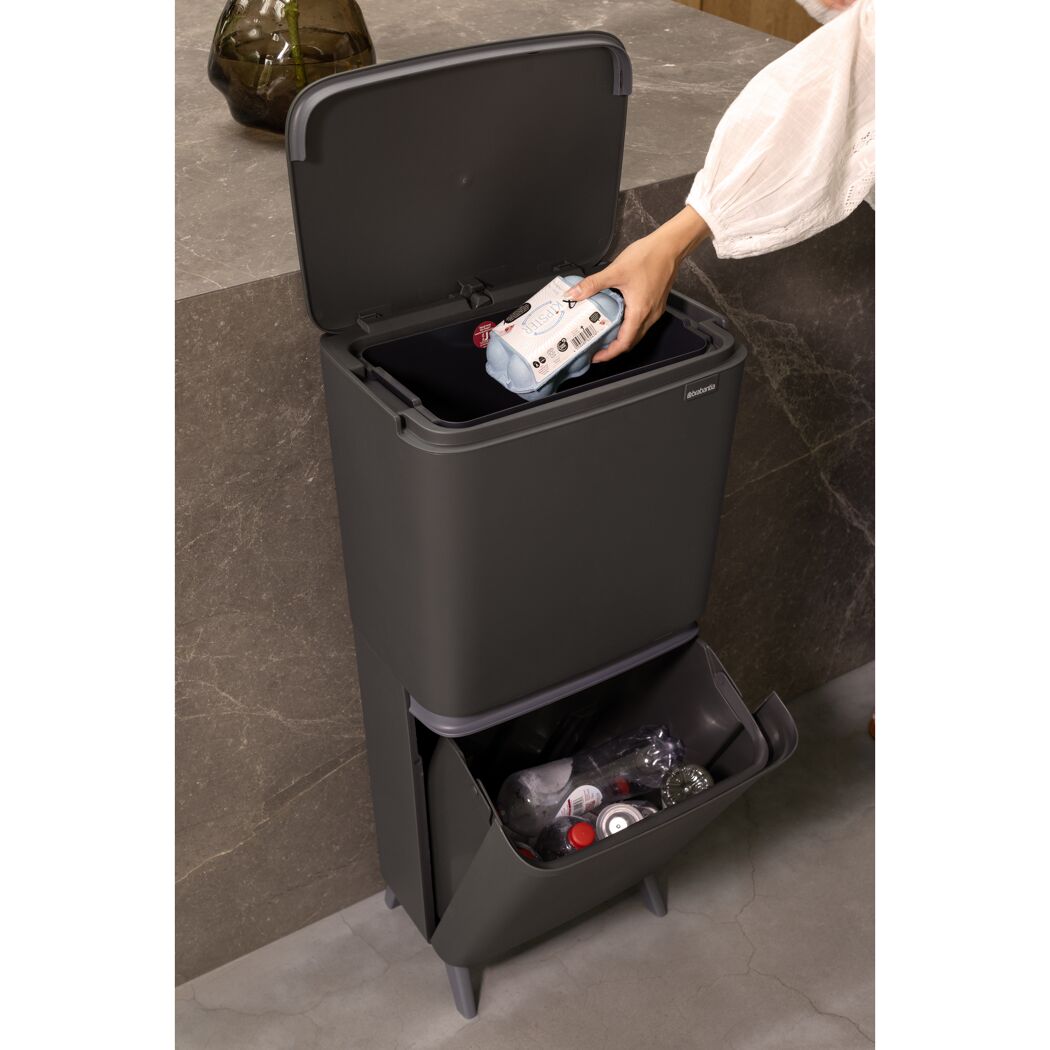 Einbaueimer 'Sort Up' dunkelgrau 45 l