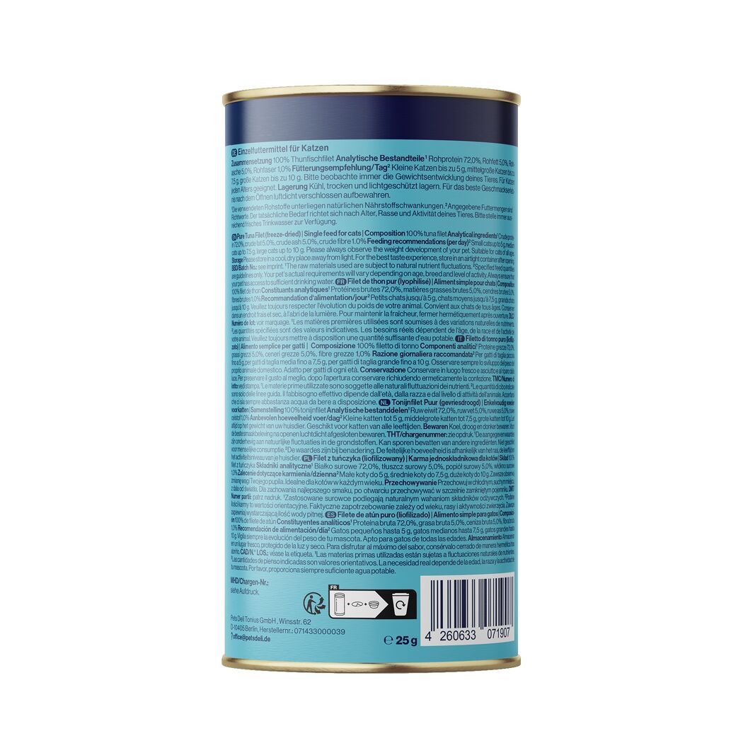 Katzensnack 'Freeze Dried Crispy Bites Thunfisch' Adult 25 g