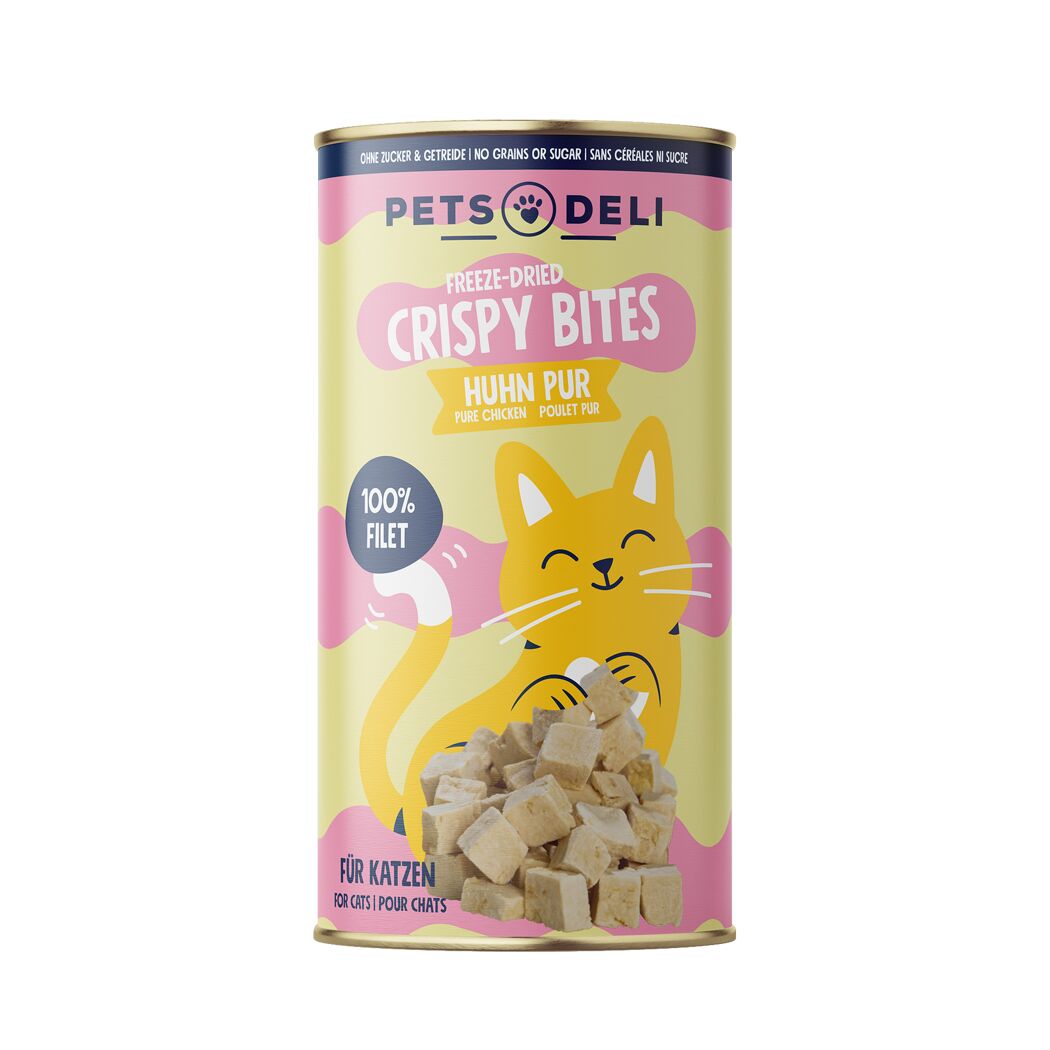 Katzensnack 'Freeze Dried Crispy Bites Huhn' Adult 25 g