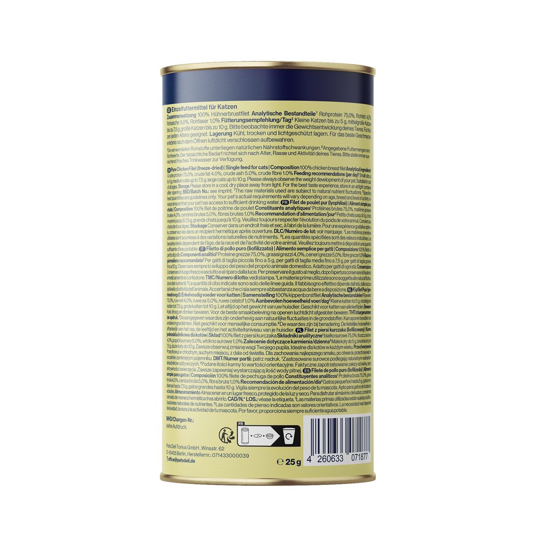 Katzensnack 'Freeze Dried Crispy Bites Huhn' Adult 25 g