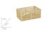 Badkorb 'Meria S' beige 24,5 x 10 x 15 cm