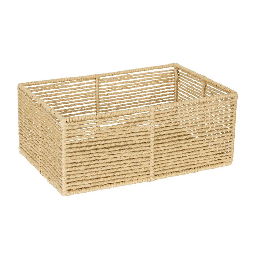Badkorb 'Meria M' beige 30 x 12 x 20 cm