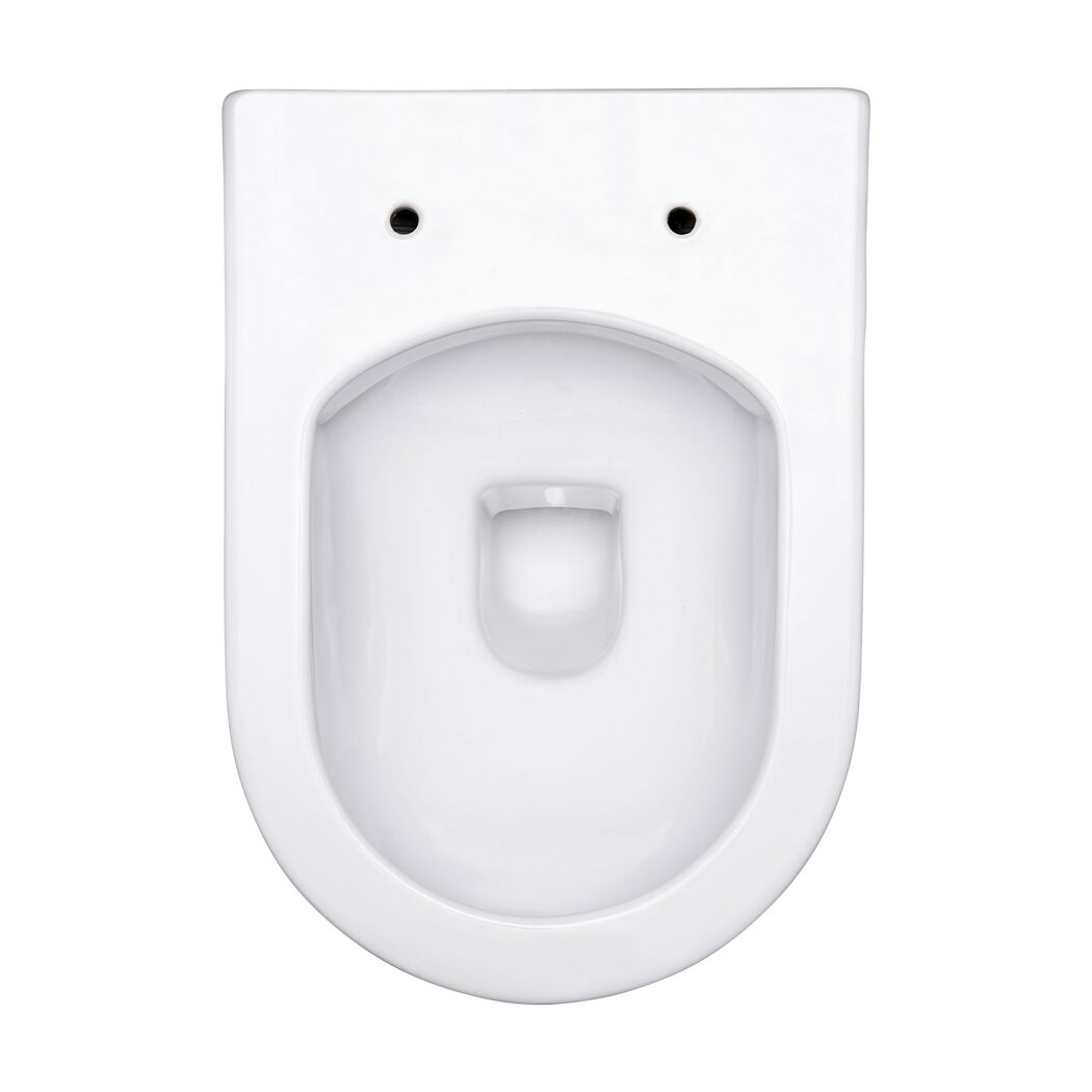 Wand-WC 'Antus' spülrandlos weiß ohne WC-Sitz