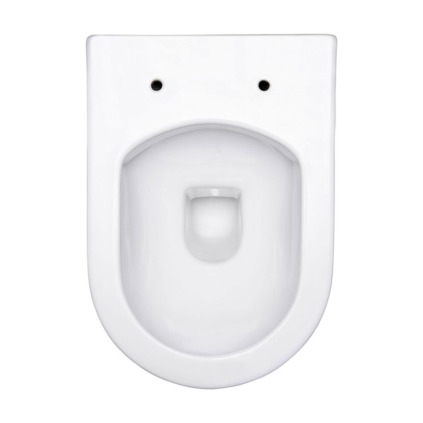 Wand-WC 'Antus' spülrandlos weiß ohne WC-Sitz