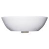 Aufsatzwaschbecken oval 'Sati' weiß 60 x 14.2 x 42 cm