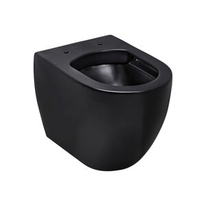 Wand-WC 'Antus' spülrandlos mattschwarz ohne WC-Sitz