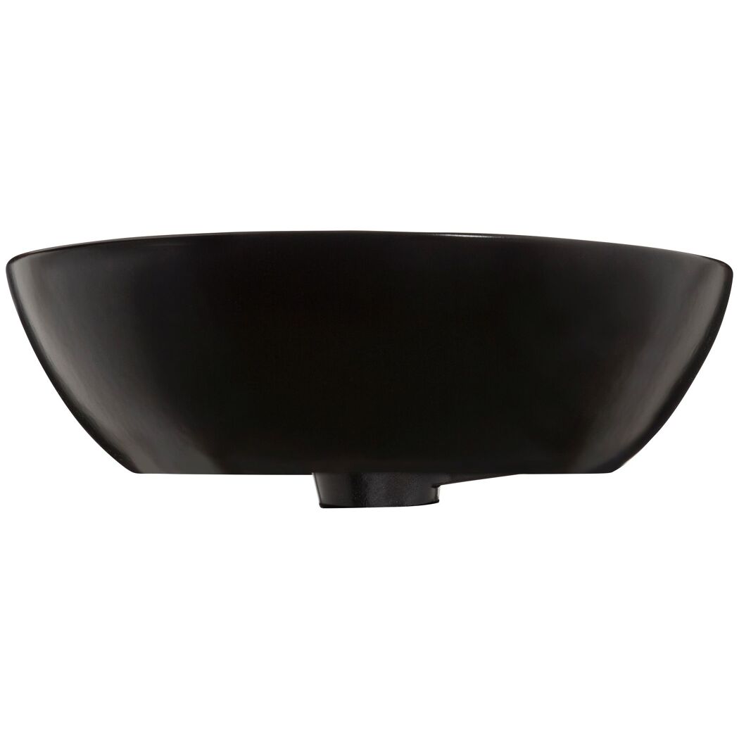 Aufsatzwaschbecken rund 'Beco' schwarz 38 x 12 x 38 cm