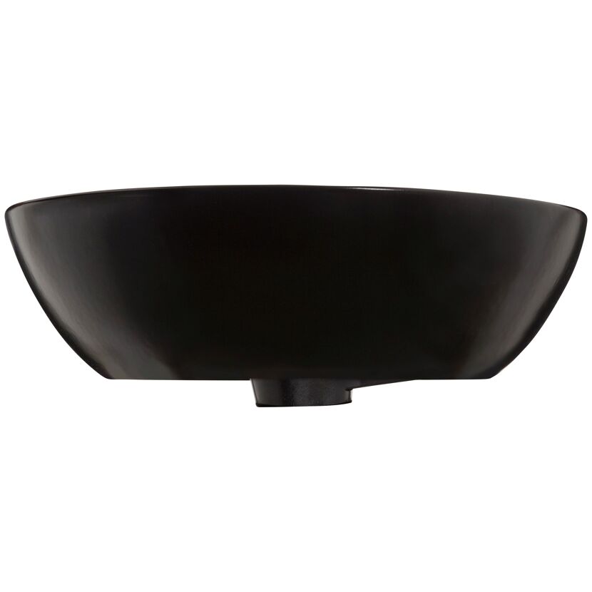 Aufsatzwaschbecken rund 'Beco' schwarz 38 x 12 x 38 cm