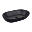 Aufsatzwaschbecken oval 'Sati' schwarz 60 x 14.2 x 42 cm