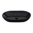 Aufsatzwaschbecken oval 'Sati' schwarz 60 x 14.2 x 42 cm