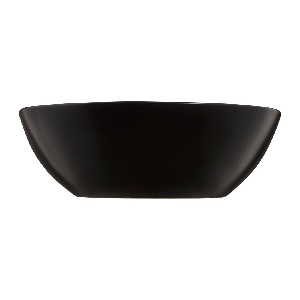 Aufsatzwaschbecken oval 'Sati' schwarz 60 x 14.2 x 42 cm