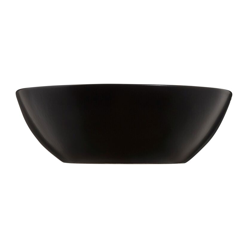 Aufsatzwaschbecken oval 'Sati' schwarz 60 x 14.2 x 42 cm