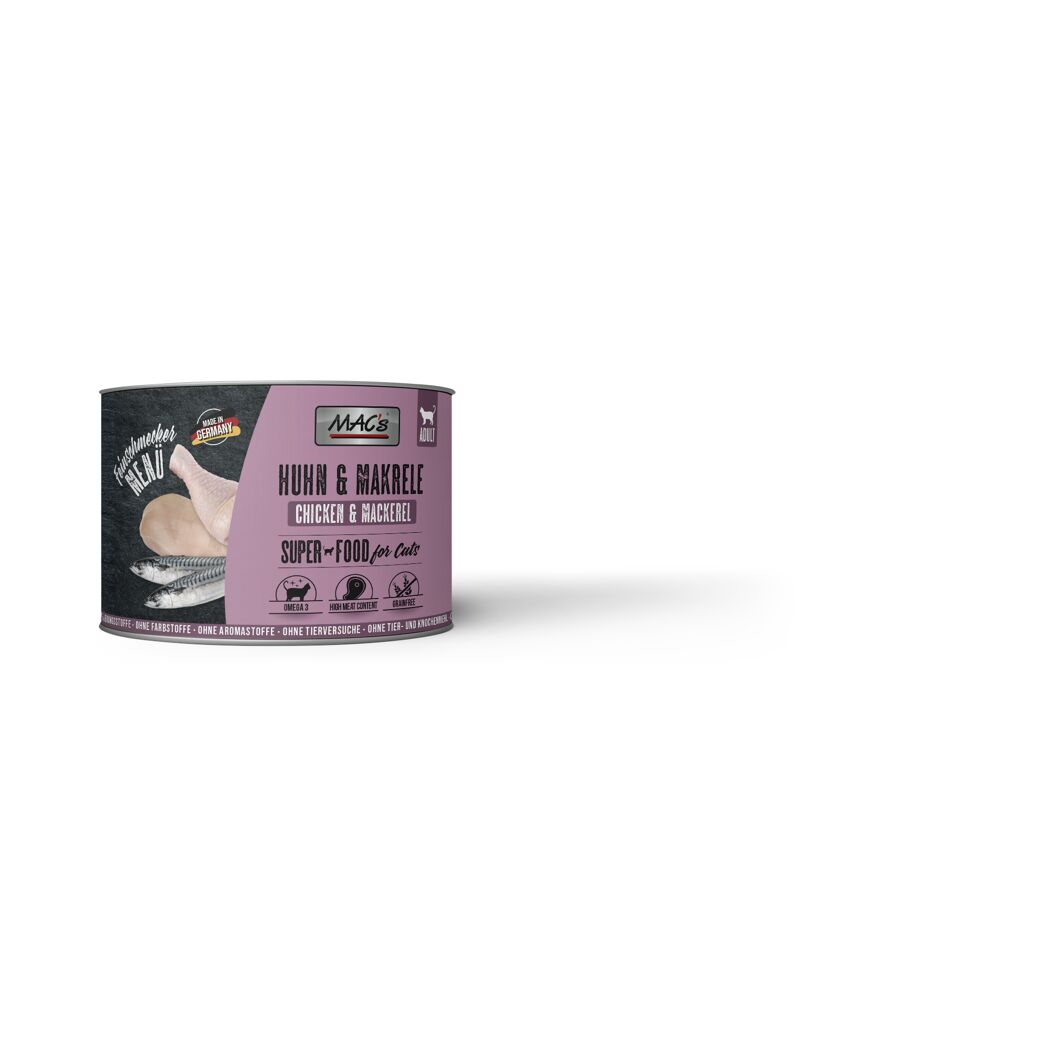 Katzennassfutter 'Superfood for Cats' Huhn und Makrele Adult 200 g