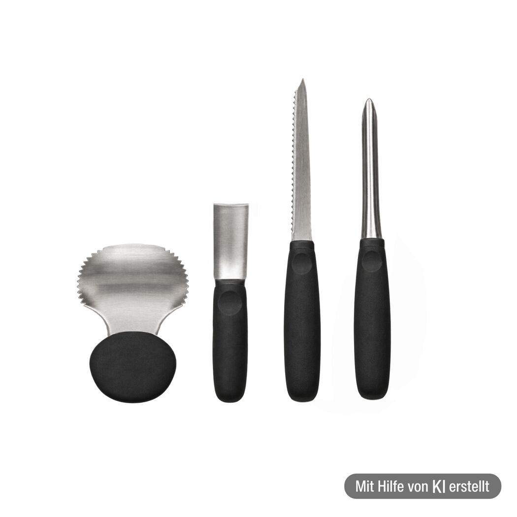 Kürbisschnitz-Set 4-teilig