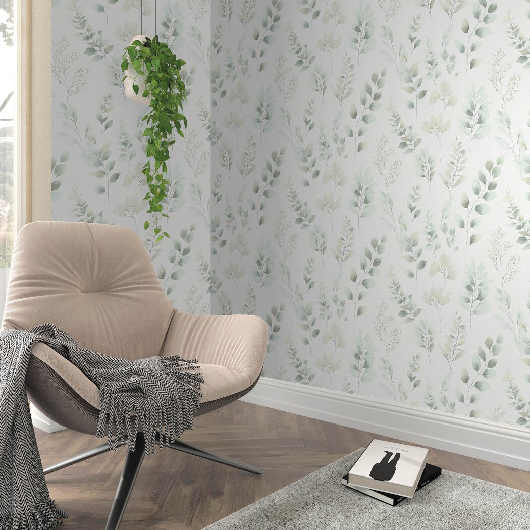 Vliestapete Guido Maria Kretschmer '10579-07 Fashion for Walls Moments 2026' Zweige grün 0,53 x 10,05 m