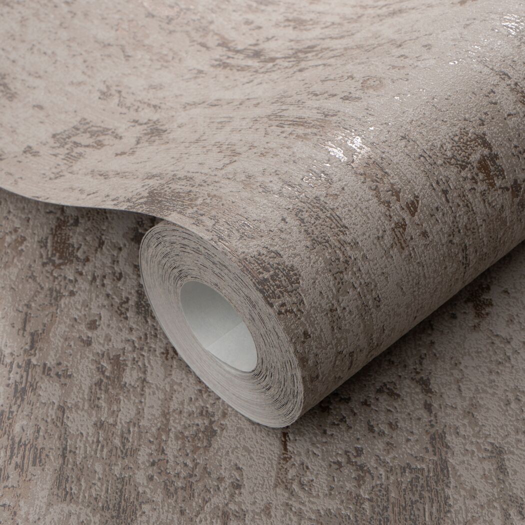 Vliestapete Guido Maria Kretschmer '10549-33 Fashion for Walls Moments 2026' Beton dunkelbraun 0,53 x 10,05 m