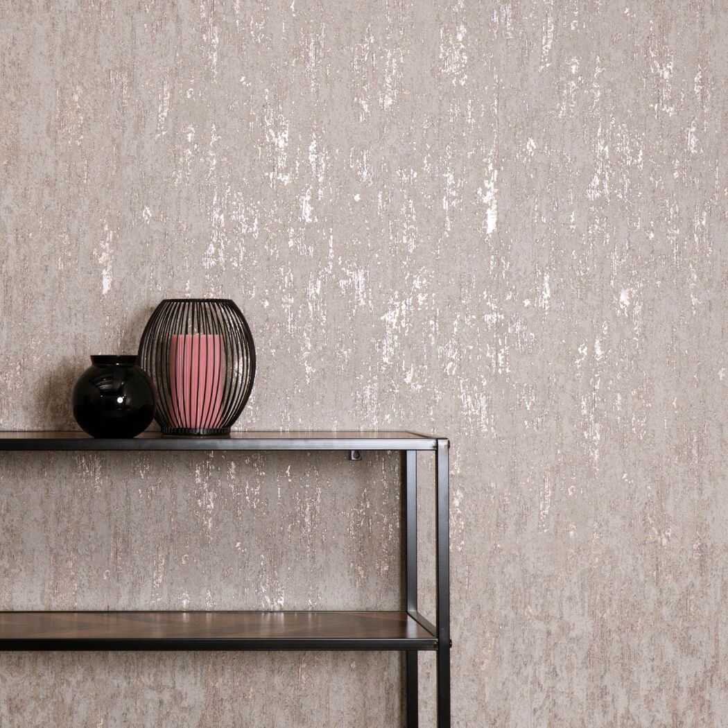 Vliestapete Guido Maria Kretschmer '10549-33 Fashion for Walls Moments 2026' Beton dunkelbraun 0,53 x 10,05 m