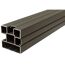 Zaun-Komplettset 'Elba Line' WPC graphitefarben mit Pfosten anthrazit zum Einbetonieren 738 x 180 cm