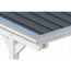 Einzelcarport 'Emsland' weiß 340 x 604 cm mit Stahl-Dachplatten und Antikondensvlies