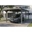Einzelcarport 'Emsland' schiefergrau 340 x 604 cm mit EPDM-Dach