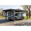 Einzelcarport 'Emsland' schiefergrau 340 x 604 cm mit EPDM-Dach