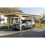 Einzelcarport 'Emsland' naturfarben 340 x 604 cm Stahl-Dachplatten und Antikondensvlies