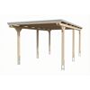 Einzelcarport 'Emsland' naturfarben 340 x 604 cm mit EPDM-Dach