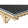 Einzelcarport 'Emsland' naturfarben 340 x 604 cm mit EPDM-Dach