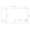 Einzelcarport 'Emsland' naturfarben 340 x 604 cm mit EPDM-Dach