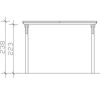 Einzelcarport 'Emsland' naturfarben 340 x 604 cm mit EPDM-Dach